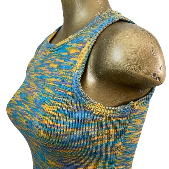 SPACEKNIT Stretch KNIT TANK TOP Size Small Retro Vibes - Picture 5 of 13